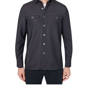 Construct Zig-Zag Fleece Lined Shirt...Size Medium